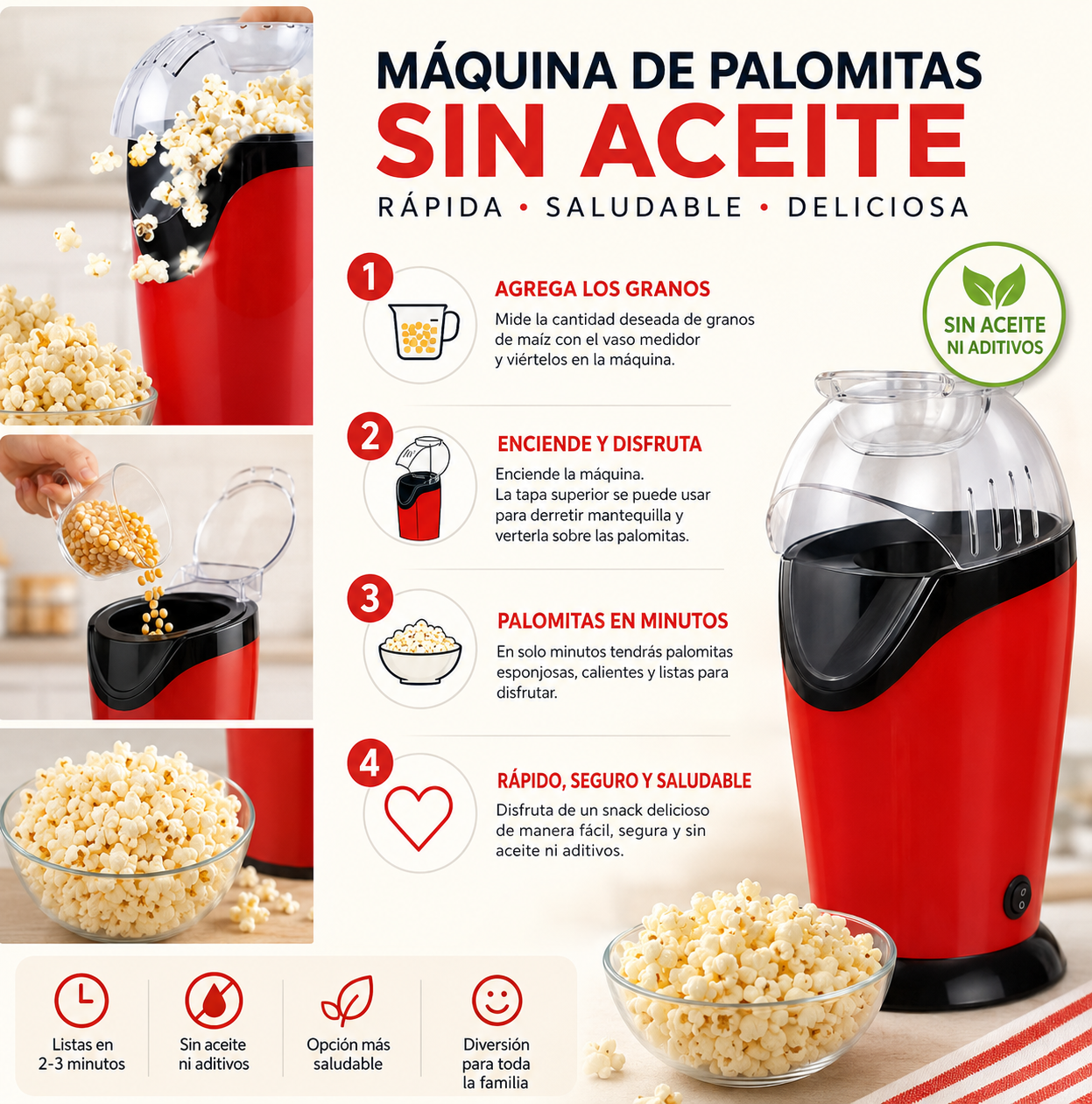 Máquina para Hacer Popcorn